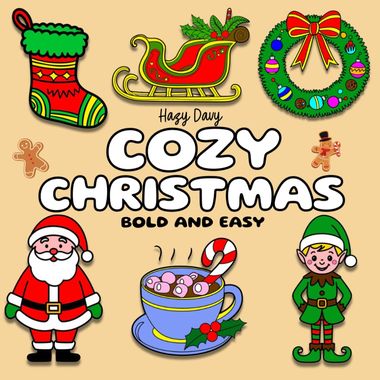 Cozy Christmas Coloring Book