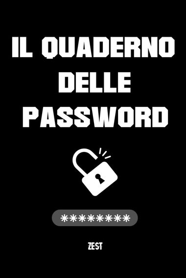 The Password Notebook — Black